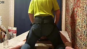 Anastasia the mistress pegs sissy sasha's ass hard with strapon in homemade femdom bliss