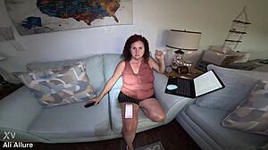 ali allure caught by stepson bends for anal creampie doggystyle 😏🍑💦