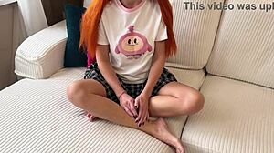 Stepdad's Cum Fills My Mouth as Boyfriend's Drips from Pussy - Russian Taboo