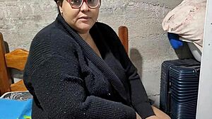 bbw brazilian teacher squirting wildly after face fuck and missionary cum on tits
