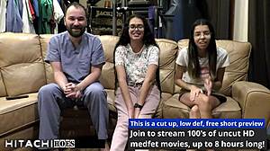 Freshman squirms in ecstasy from mandatory hitachi vibrator orgasm by doctor angel santana in tampa hospital