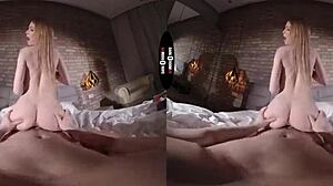 vr dark room hides shaved pussy blowjob secrets