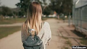 lucky dude rams big dick into two horny petite teens natalie knight style