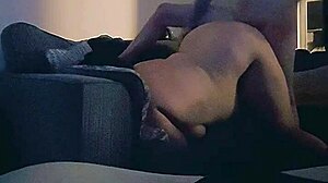 Horny Wife Bent Over Moaning Hard Fucked By Daddy In Living Room