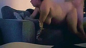 Horny Wife Bent Over Moaning Hard Fucked By Daddy In Living Room