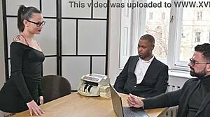 lucy mendez takes interracial dp in bedroom ass to mouth