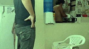 whoa check out this chubby blonde milf bent over bareback in front of hubby 😍🍑