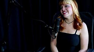 after vacation anxiety hit so she jumped on cam but freaked at his huge ass fetish and doll play - middy in sheer red