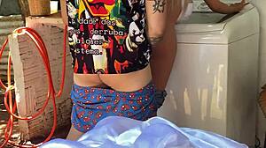 a sogra me disse faz tempo que quer e me deu o cu com sex toy anal assfucking outdoor public pornstar!