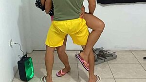 Fucking Stepmom Hard In Gym!