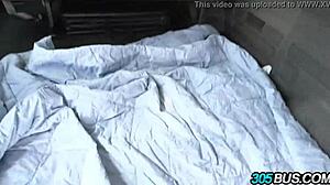 nerdy latina teen slut bends over bus for cash pounding