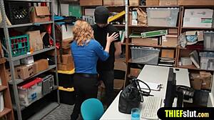 i can't believe this hot police milf bends over fucking me rough in office