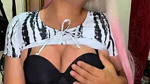 this caliente transexual's got those rich tits you crave