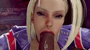 athletic big ass fitness babe gives blowjob and handjob facial cumshot