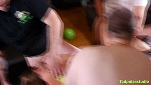 kendra heart's juicy pussy pounded hard in live interracial gangbang cum fest