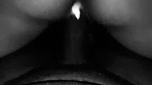 Real Ebony Stepsis Squirts Wild on Monster Cock