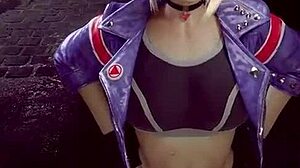 athletic big ass fitness babe gives blowjob and handjob facial cumshot