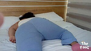 Raw pov fuck wakes 18yo virgin latina stepdaughter during visit creampie
