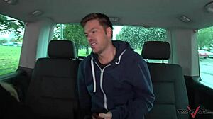 skinny student tricked into van fuck by stranger's monster cock