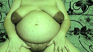 oops hubby my fat belly looks pregnant but tease cuckold you just dreamed it up milk dripping