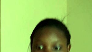 Cute Ebony Teen's Hairy Pussy Stretches Wide in Rough Casting Fuck!