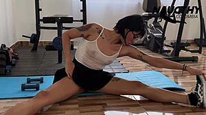 Delicious Workout Routine By Stunning Petite Latina