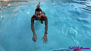 Thefoxxxlife delivers poolside blowjob pov in stunning 4k with big tits