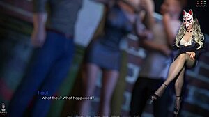 Kate's no panties upskirt tease turns into wild club group play 😈💃