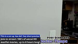 dr tampa backstage with giggly student nurse interns spreading shaved pussies