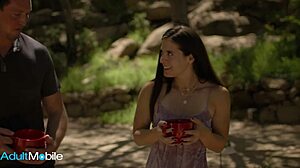 Petite Abbie Maley Fucks Pierce Paris Wild Outdoors!