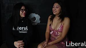 Petite girl, ready to suck cock in the gloryhole booth?