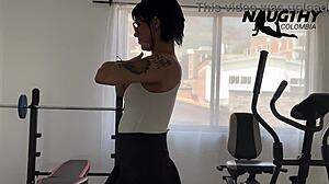 Delicious Workout Routine By Stunning Petite Latina