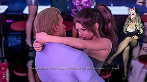 Kate's no panties upskirt tease turns into wild club group play 😈💃