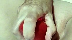 housewife tests powerful new clit sucker toy to explosive orgasm