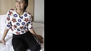 hey check out this young thai babe's hairy wet pussy getting plowed pov style by big cock