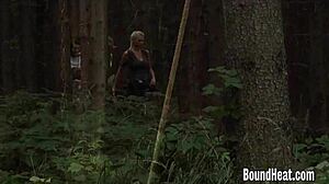 Dominant Lesbian Mistress Strips Naughty Slave Girl and Fingers Her Wet Pussy to Orgasm!