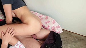 Hermanastra Strips Hot in Front of Me Before Wild Bed Fuck