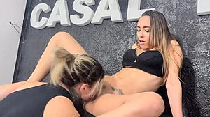 turns out my straight wife secretly lesbian sucked my juicy pussy til i squirted in her mouth