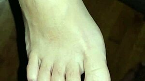 creamy toes wrap cock before feet get blasted with cum