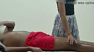 Subtle Flashes Tease The Hands-On Massage Lady's Curiosity