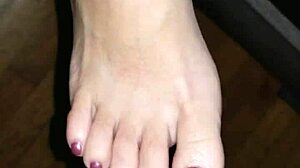 creamy toes wrap cock before feet get blasted with cum