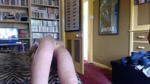 Stripped naked outdoors for a pee then rushed inside to fuck my sex doll 😈🍆💦