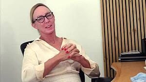 whoa, principal jewels bends over desk and fucks her naughty student pov in office