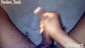 wanna see this skinny babe oil up her legs for monster cock jerk off pov??