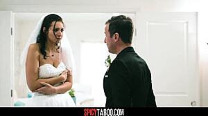 Perv nails stepbro's bride in ass before wedding vows.