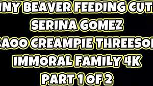 duck feeding flips to serina sucking dean's monster cock, swallowing every drop