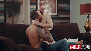 horny big tit milf sovereign syre fucks hubby's boss hard! 🍆💦😈