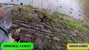 duck feeding flips to serina sucking dean's monster cock, swallowing every drop