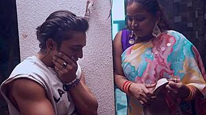 devar spots bhabhi's bra, starts naughty fingering and doggystyle fuck