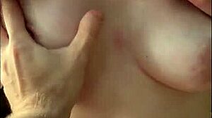 that horny bikini teen oils up for beach titjob and deep suck